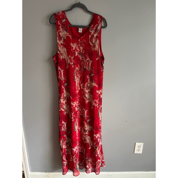 Vintage Plus Size Maxi Dress - Picture 1 of 5